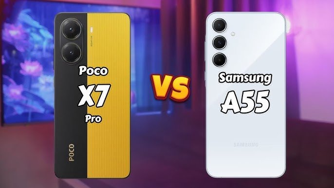 Veja Poco X7 VS Galaxy A55