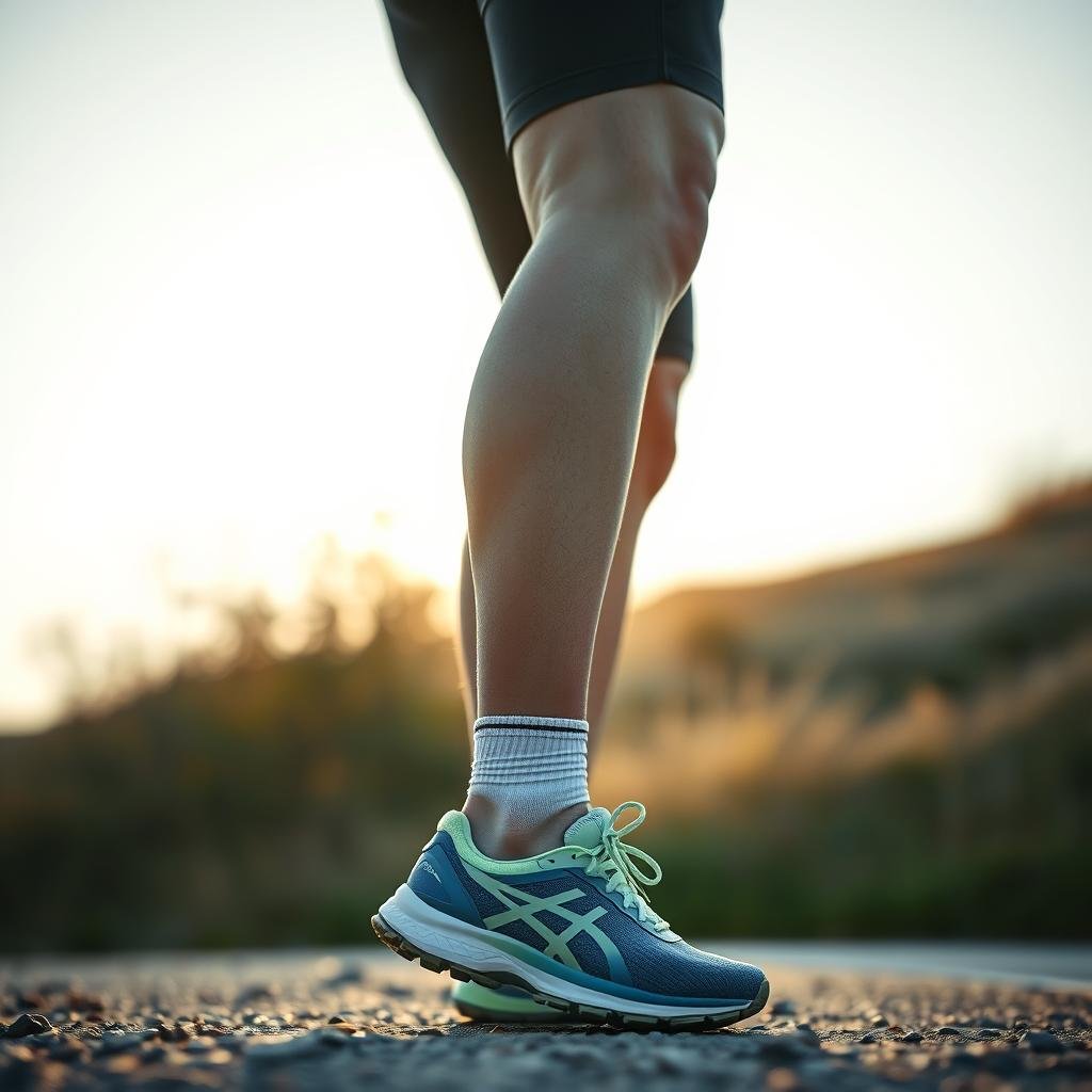 Pessoa com roupa técnica e tênis de corrida para iniciantes em 2025